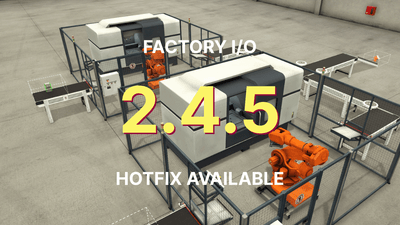 Factory I/O 2.4.5 hotfix available