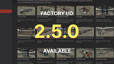 Factory I/O 2.5.0 released