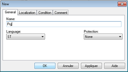 assign name and language to section